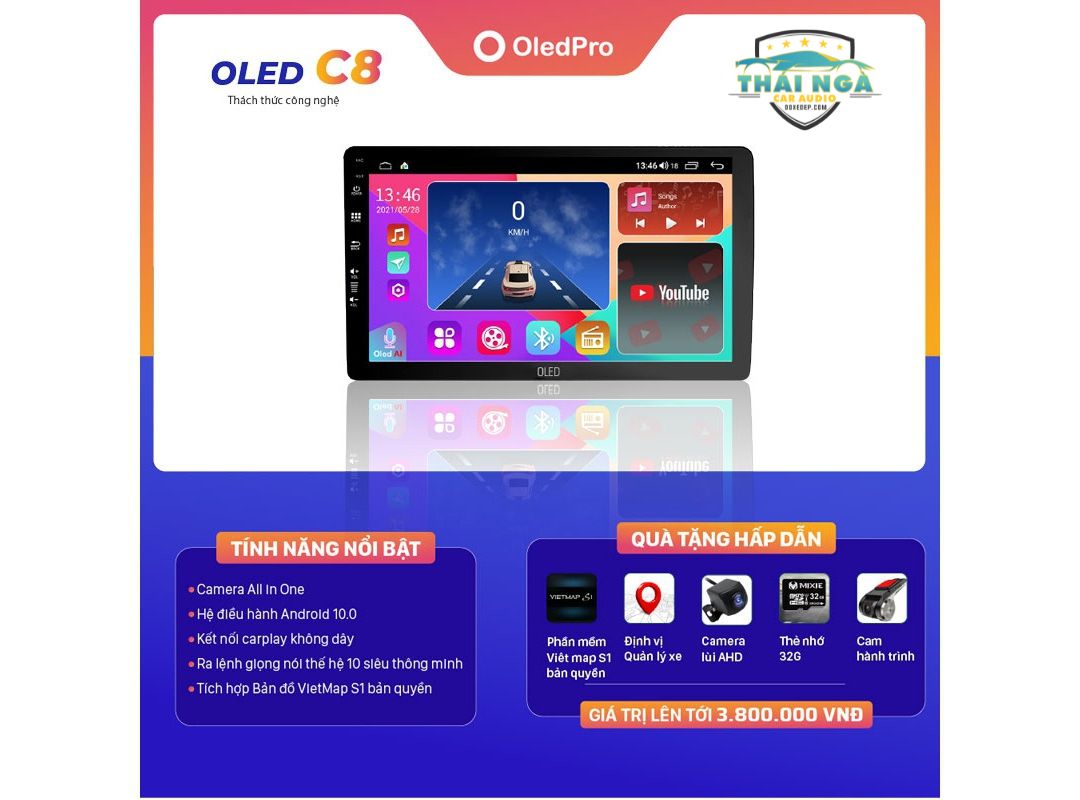 MÀN HÌNH ANDROID OLED C8 NEW