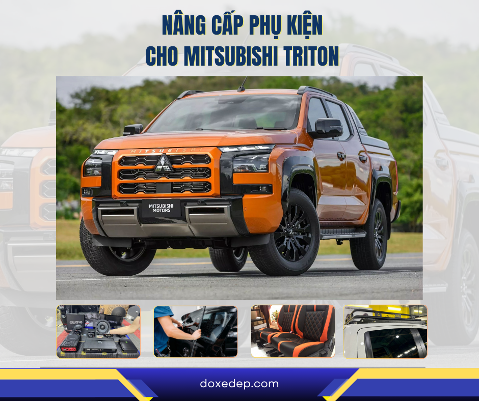 Phụ kiện không thể thiếu dành cho xe Mitsubishi Triton năm 2024