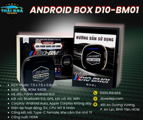 ANDROID BOX D10-BM01: Dành Riêng Cho Xe BMW - Sự Kết Hợp Đẳng Cấp
