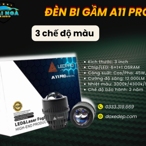 ÁNH SÁNG VƯỢT TRỘI VỚI BI GẦM LED PRO A11 LASER