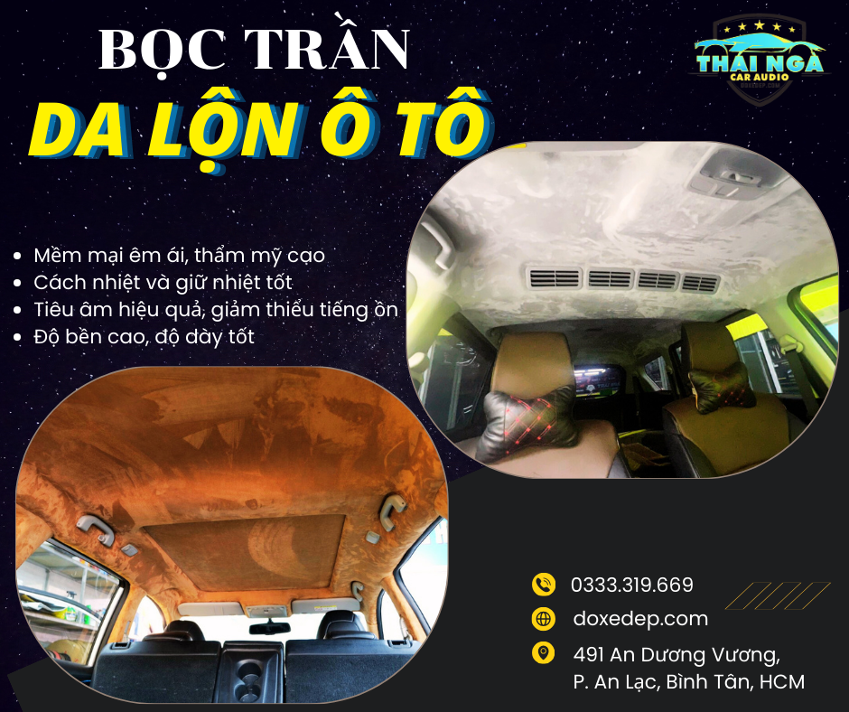 Bọc trần da lộn ô tô tốt nhất tại Hồ Chí Minh