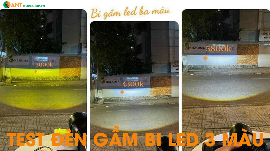 den-gam-31 Ánh sáng bám đường của đèn gầm: 3000K, 4300K, 6000K.