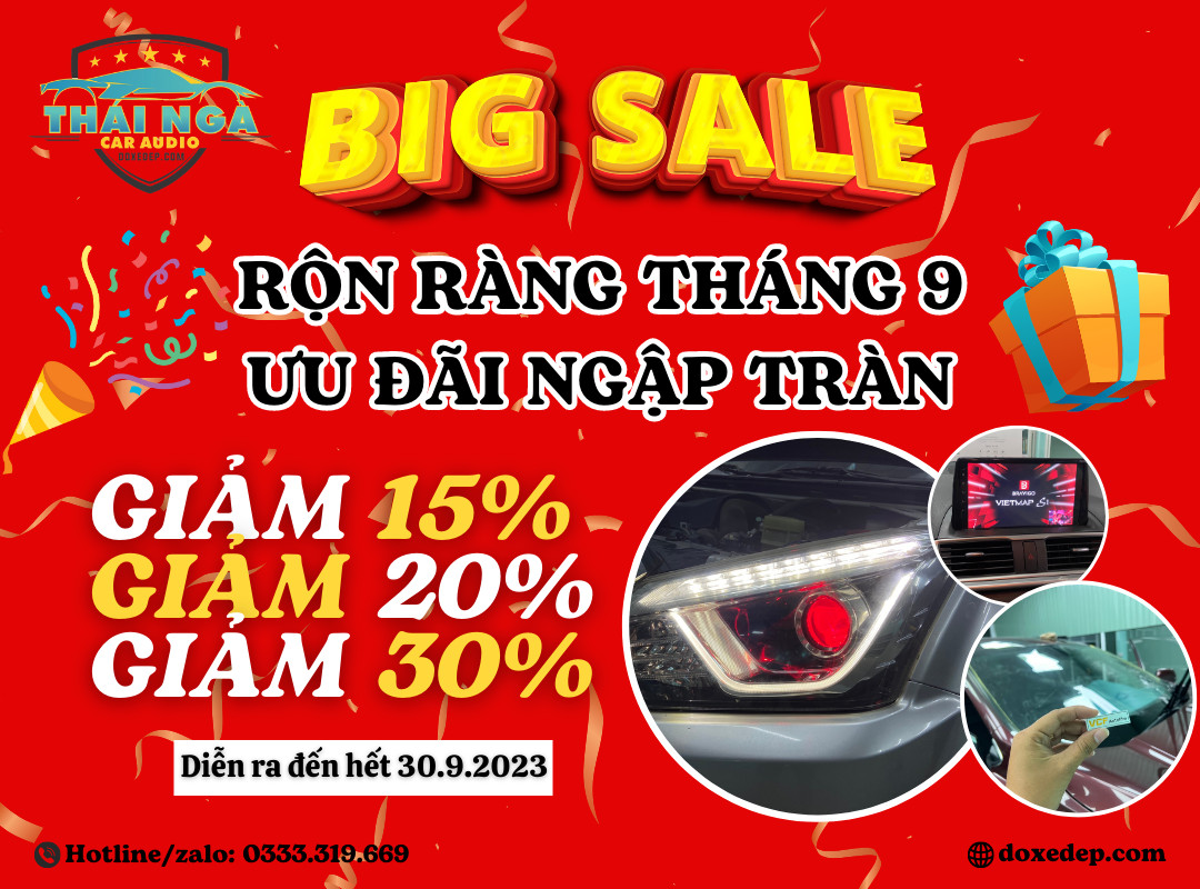 Ưu đãi tháng 9 - Ngập tràn khuyến mãi chưa từng có