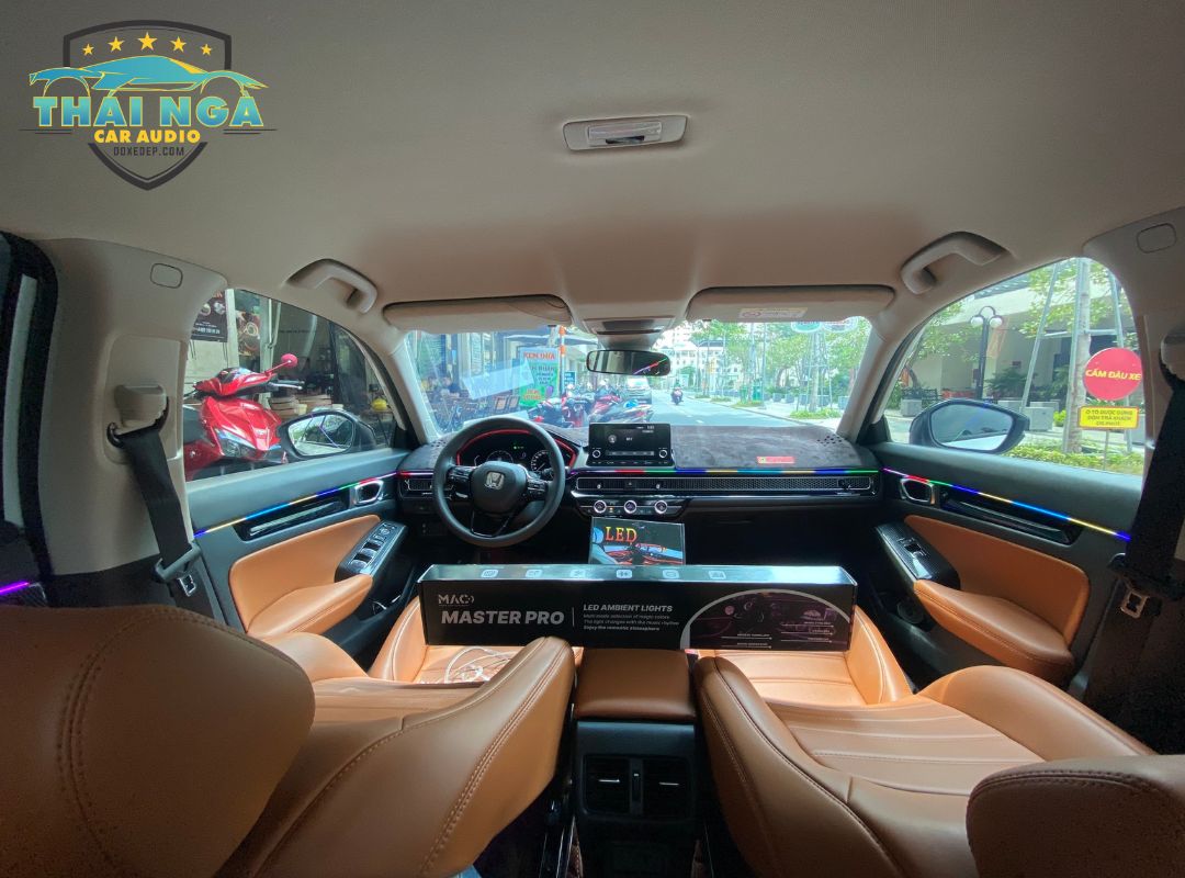 Độ Led nội thất Honda Civic 2022 V3 23 chi tiết lung linh, độc đáo