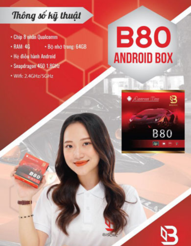 MÀN HÌNH BISONIC B80 ANDROID BOX
