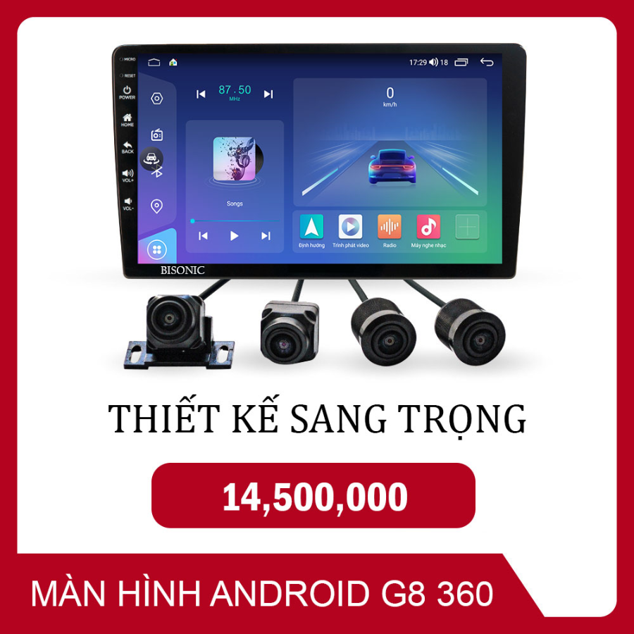 MÀN HÌNH BISONIC G8 360 SANG TRỌNG