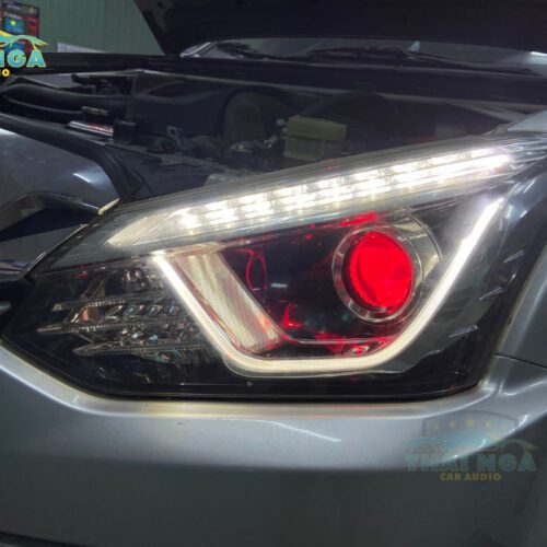 ĐỘ BI LED FBX E200 KÈM MẮT QUỶ CHO XE ISUZU MU-X